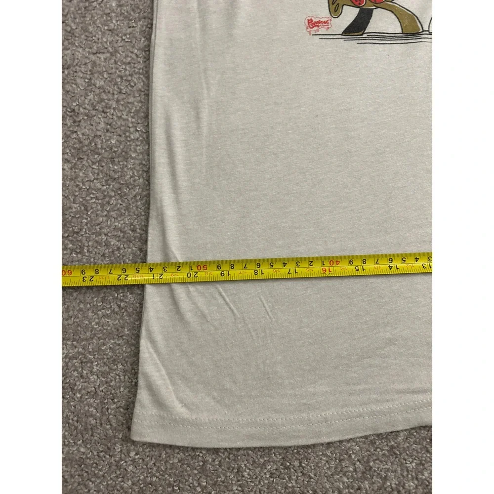 Furry Feline Creatives Graphic Tee Mens L Oatmeal Excellent Japanese Cat Fish - Picture 3 of 5